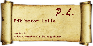 Pásztor Lelle névjegykártya